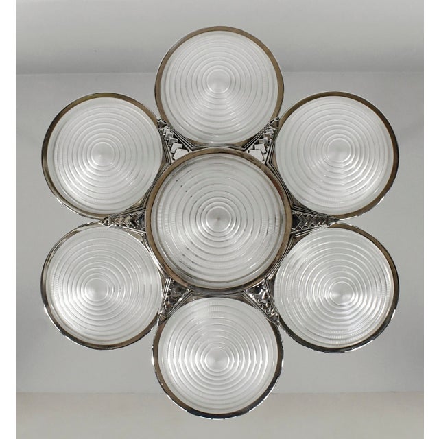 Georges Leleu French Art Deco Chandelier by Georges Leleu - 1930 France For Sale - Image 4 of 17
