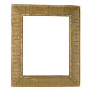 Antique Gesso Gold Gilt Arts and Crafts Frame For Sale
