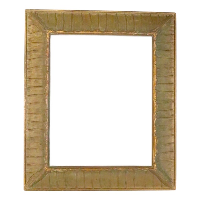 Antique Gesso Gold Gilt Arts and Crafts Frame For Sale