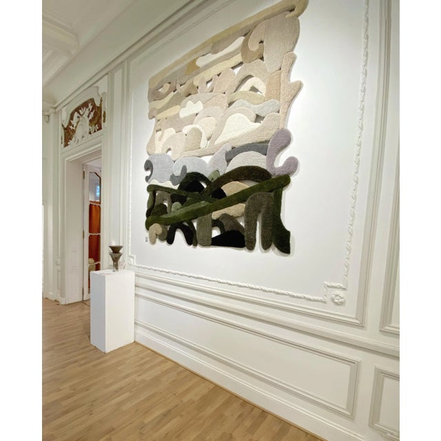 Handmade Wool Tapestry by Mira Sohlen For Sale - Image 6 of 8