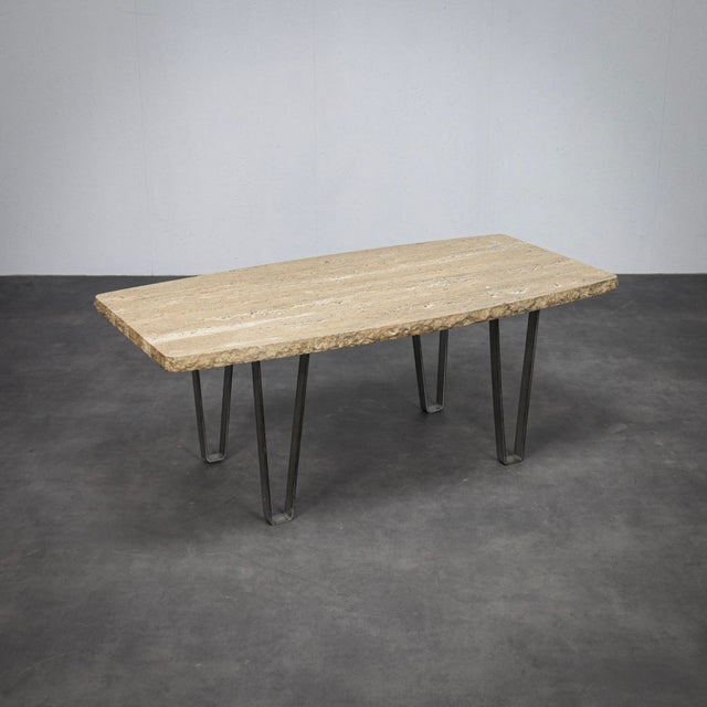 Travertine Coffee Table, Italy, 1970s For Sale - Image 10 of 10