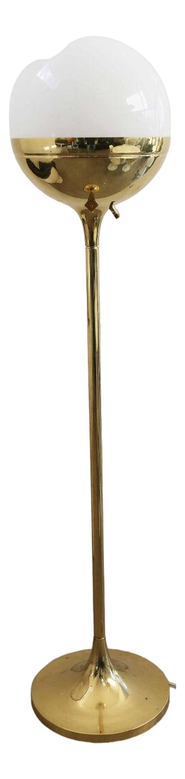 Arts & Crafts Stall Lamp in Brass from Vereinigte Werkstätten, Munich, 1960s