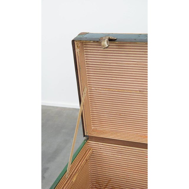 Large Antique Travel Chest with Handles, Early 1900s For Sale - Image 10 of 16