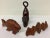 Miniature Wood Animals - Set of 3 For Sale - Image 11 of 11