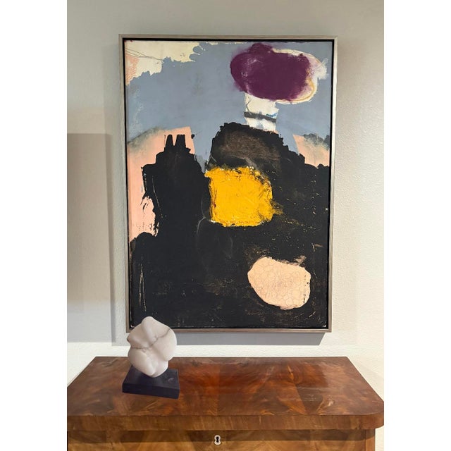 Abstract hand carved white marble sculpture 9.5” high or wide depending on how you display it. Plus, between the veining...