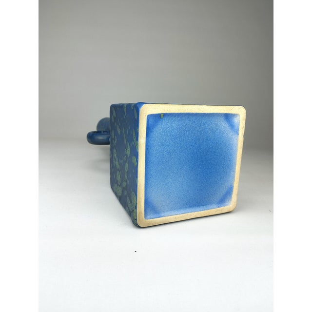 Blue Mid-Century Ceramic Vase by Emons & Sons, 1960s For Sale - Image 8 of 9