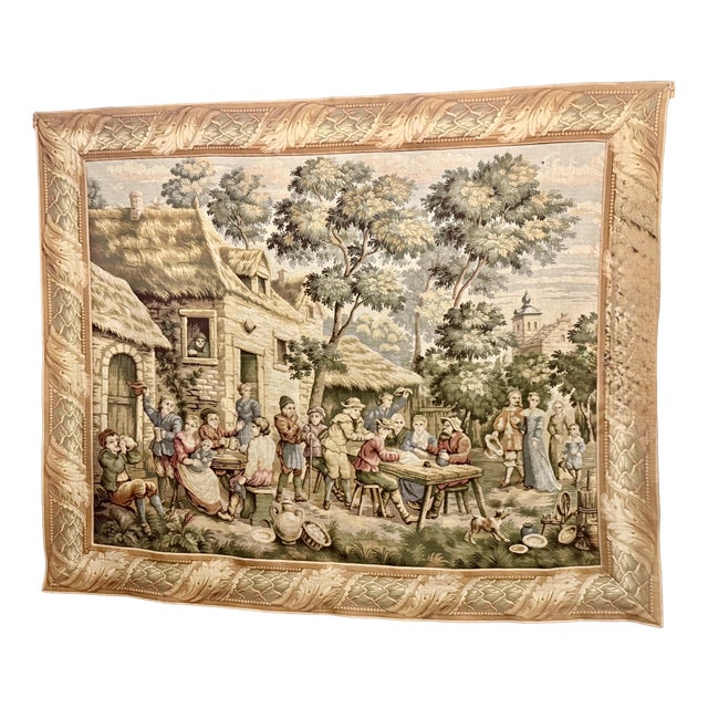 Vintage French Tapestry, 1930s For Sale