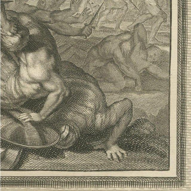 Pieter Mortier, Samson with the Jawbone and Samson Carries the Gates of Gaza, 1700, Engraving For Sale - Image 6 of 12