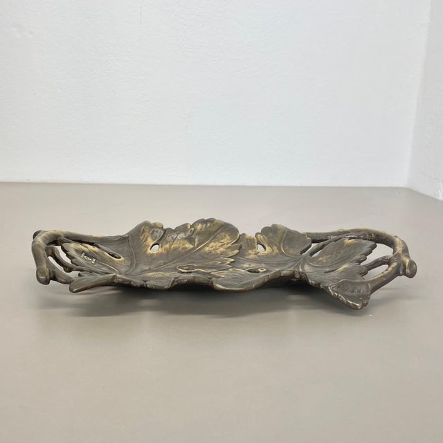 Large Brass Shell Plate, Germany, 1970s For Sale - Image 10 of 14