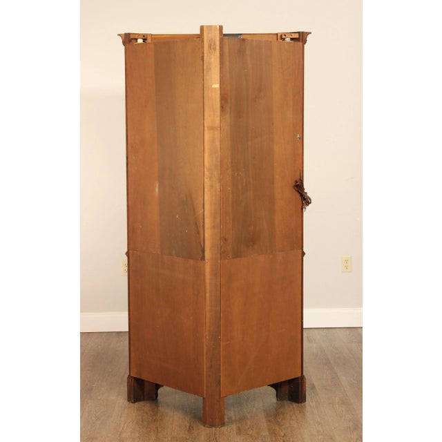 1980s Henkel Harris Georgian Style Cherry Corner Cabinet For Sale - Image 12 of 13