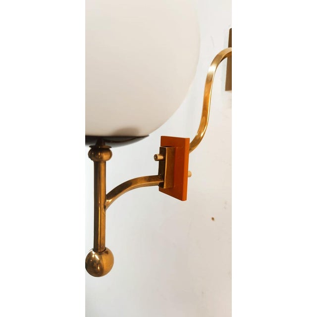 Black Wall Light with Sphere Glass For Sale - Image 8 of 18