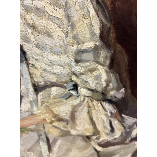 Ernest Jean Joseph Godfrinon, Elegant Woman in the Living Room, 1898, Oil on Canvas For Sale - Image 10 of 18