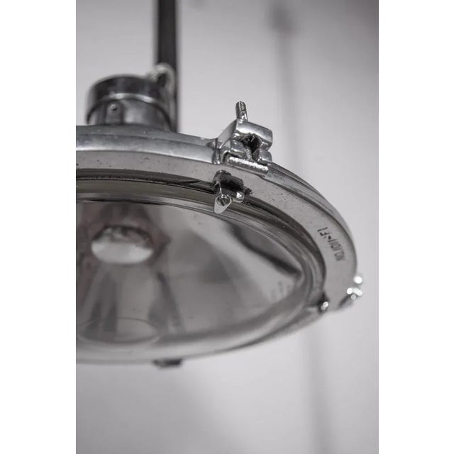 Large Industrial Spotlight Pendant, 1960s For Sale - Image 9 of 11