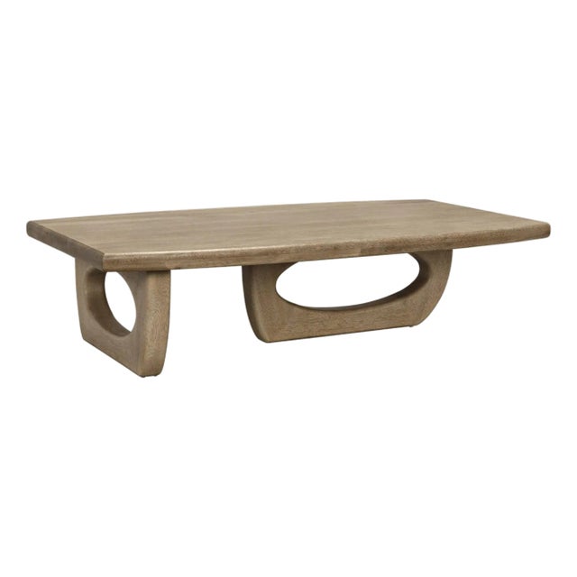 Douglas Coffee Table, Bleached Walnut For Sale