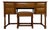 Antique English Oak Writing Table with Matching Stool, 1900s, Set of 2 For Sale