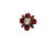 Beautifully crafted vintage ring, with silver tone and a unique flower shape and faux stones accents. The ring features a...