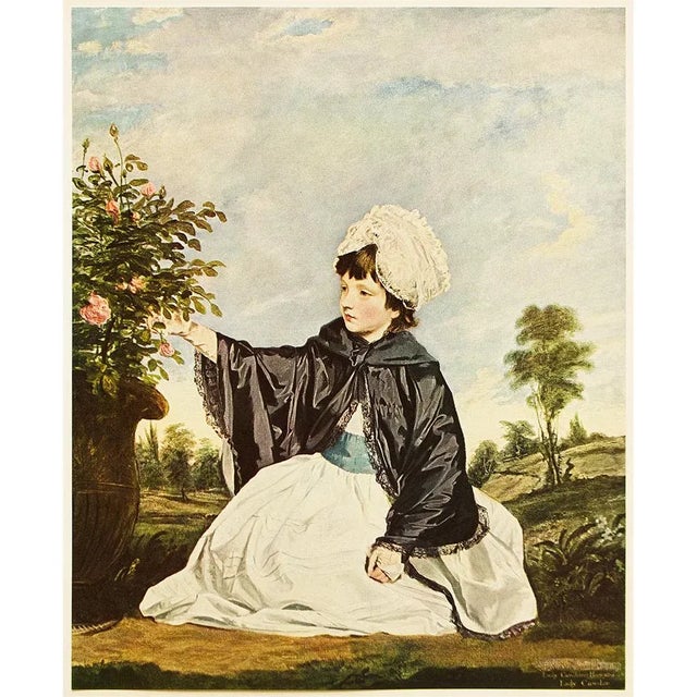 1956 After Reynolds "Lady Caroline Howard", Vintage Full-Color Print For Sale In Dallas - Image 6 of 7