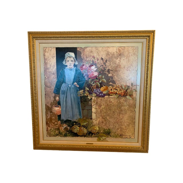 1980s Figurative Painting by Listed Artist Michel Moreau For Sale
