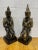 Large Ceramic Mottled Green Buddha’s on Stands- a Pair For Sale - Image 12 of 12