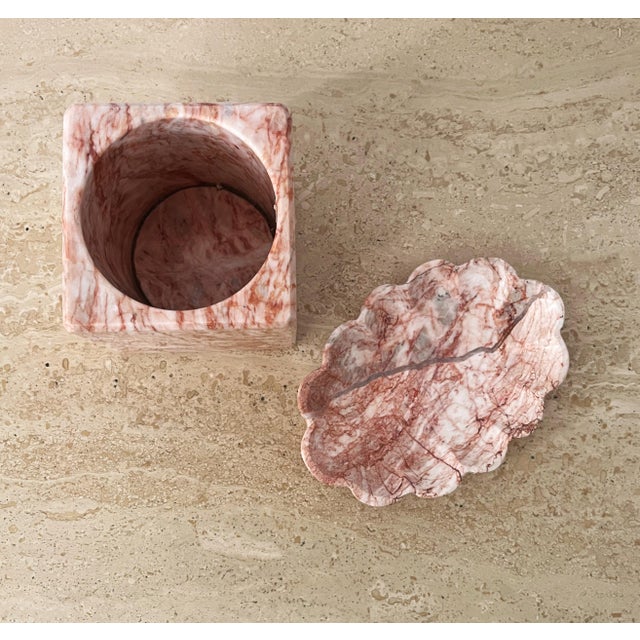 Vintage Pink Marble Bathroom Set Chairish