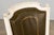 Olive Antique French Louis XVI Style Painted Chairs With Olive Green Leather - A Pair For Sale - Image 8 of 18