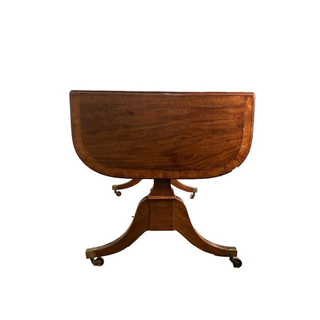 19th Century Regency Mahogany Drop-Leaf Sofa Table For Sale - Image 4 of 8