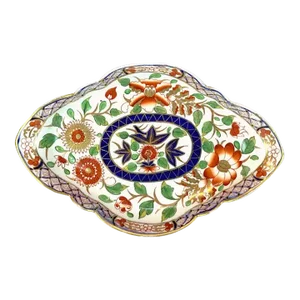 19th Century Royal Crown Derby 'Indian Tree' Pattern Quatrefoil Shape Dish