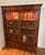 Wood Ethan Allen Ashton Curio Cabinet With Carved Details, Sliding Glass Doors & Interior Lighting For Sale - Image 7 of 7