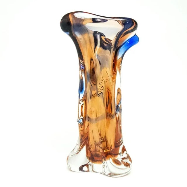 Postmodern Vase from Chribska Glassworks, Former Czechoslovakia, 1960s For Sale - Image 4 of 7