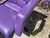 Vitra 1990s Mario Bellini Vitra Figura Post Modern Purple Leather Desk Chair For Sale - Image 4 of 12