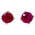 1 Carat Solitaire Natural Ruby Earrings 4 Prongs Screw Back 14 Karat White Gold For Sale - Image 15 of 18
