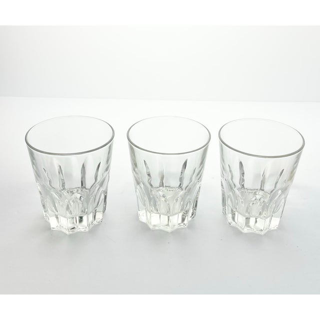 1980s Vintage Italian 3 Tumbler Old Fashioned Cocktail Glasses 4” 10oz Barware Good vintage condition. No chips, cracks,...
