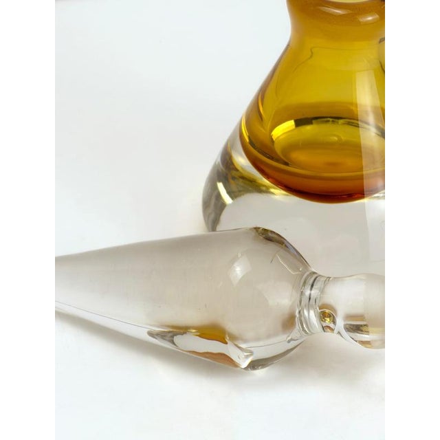 1960s Murano Glass Perfume Bottle with Tall Crystal Stopper, 1960s For Sale - Image 5 of 10