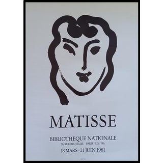 Original Exhibition Poster, National Library, Paris after Henri Matisse, 1981 For Sale