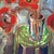 Abstract Expressionism Contemporary Original Alexandra Brown Abstract Expressionism Red Poppies Still Life Painting For Sale - Image 3 of 6