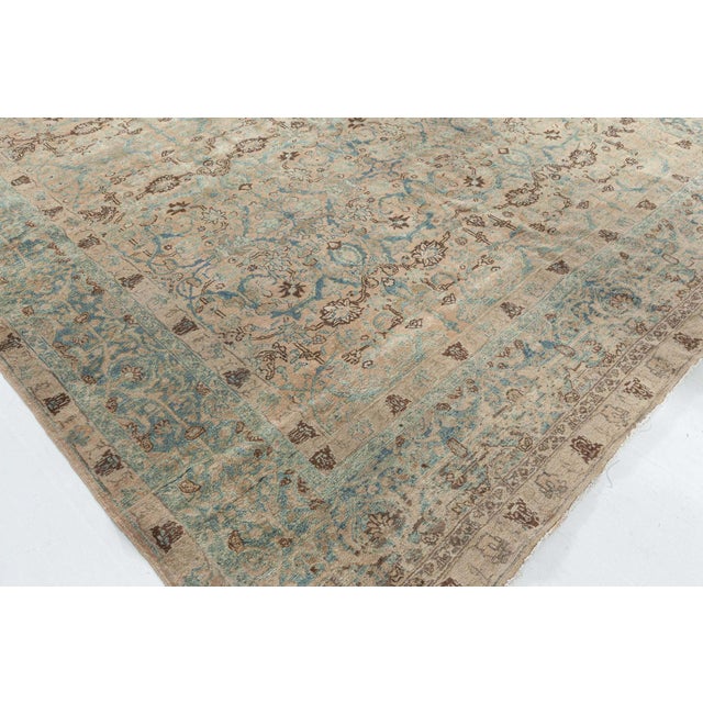 Persian 1920s Persian Tabriz Rug For Sale - Image 3 of 9