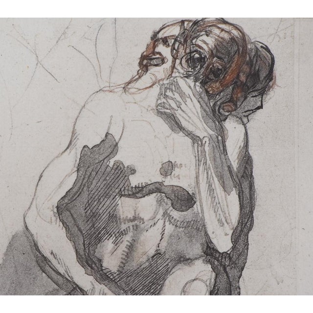 After Auguste Rodin, Cerbère, 19th Century, Engraving For Sale - Image 6 of 7