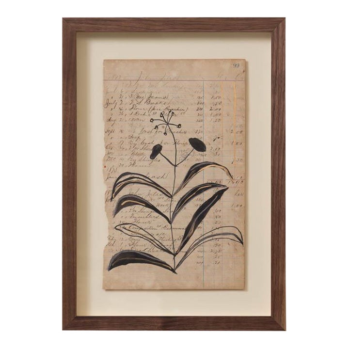Feuilles Drawing by Afsoon Thayer | Chairish