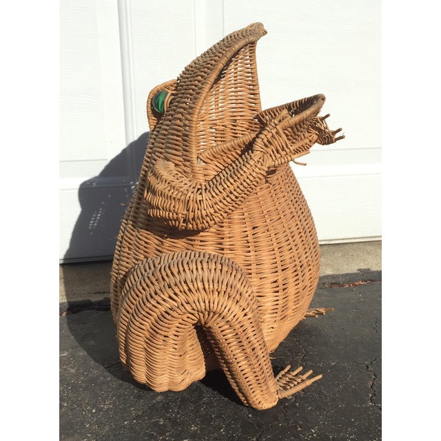 Natural Wicker Frog Basket Chairish