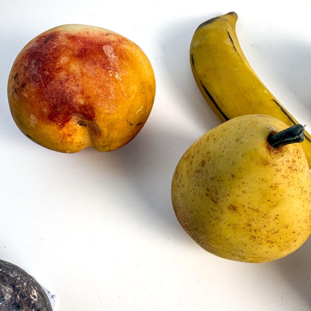 Vintage Hand-Painted Stone Fruit Collection, 10 Pieces For Sale - Image 11 of 12