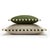 Early 21st Century Couple Bicolor Happy Cushions in White and Green Velvet from Lo Decor, Set of 2 For Sale - Image 5 of 5