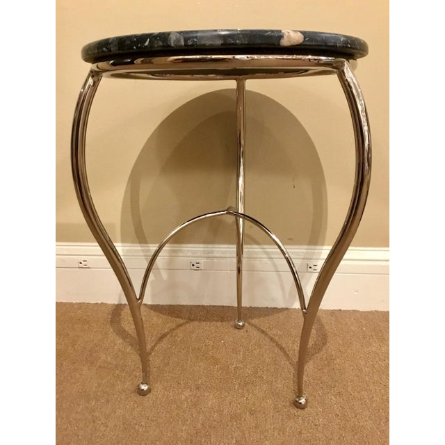 Contemporary Global Views Small Side Table For Sale - Image 3 of 4