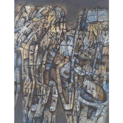 Jacques Lacomblez, Reserved for Sirens, 1961, Oil on Canvas For Sale - Image 6 of 6