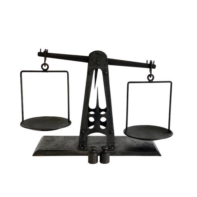 Extraordinary Antique French Balance Scale For Sale - Image 12 of 13