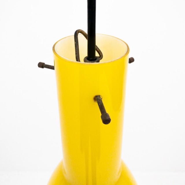 Suspension Lamp in Glass, Italy, 1970s For Sale - Image 4 of 5