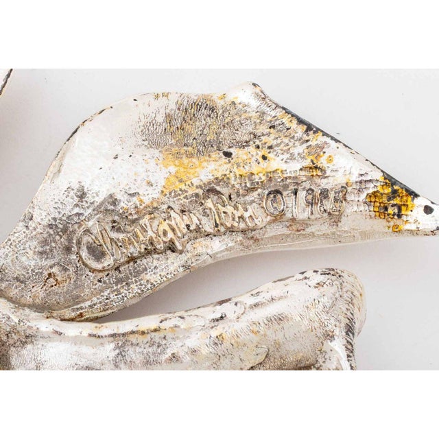 Silver Christopher Ross Silvered Bow Belt Buckle, 1985 For Sale - Image 8 of 8