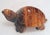 This adorable little turtle is different from the other turtle carvings from the collection of semiprecious stone carvings...