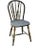 Farmhouse Early 1900s Rustic Spindle Back Chair, Mustard Green For Sale - Image 3 of 8