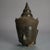 Antique Cast Bronze Crowned Tibetan Buddha Head 18thC Measures - 10.75"H x 5.5"W x 5.25"D