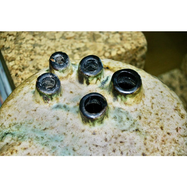 Organically Shaped Ceramic Vase by Helmut Schaffenacker, 1960 For Sale - Image 4 of 10